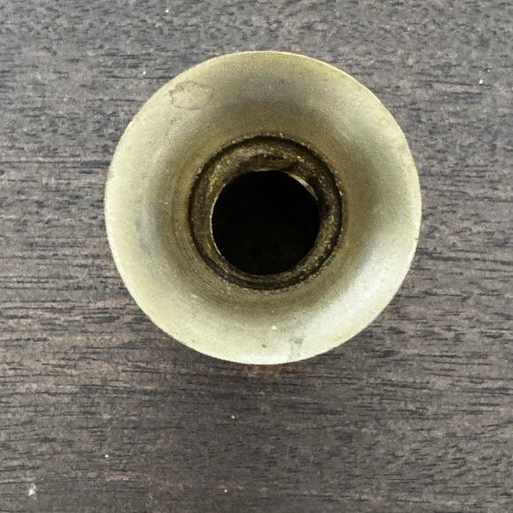 Vintage Miniature Brass Bud Vase 4" Hand Engraved Etched Design Patina Mini - Picture 9 of 10